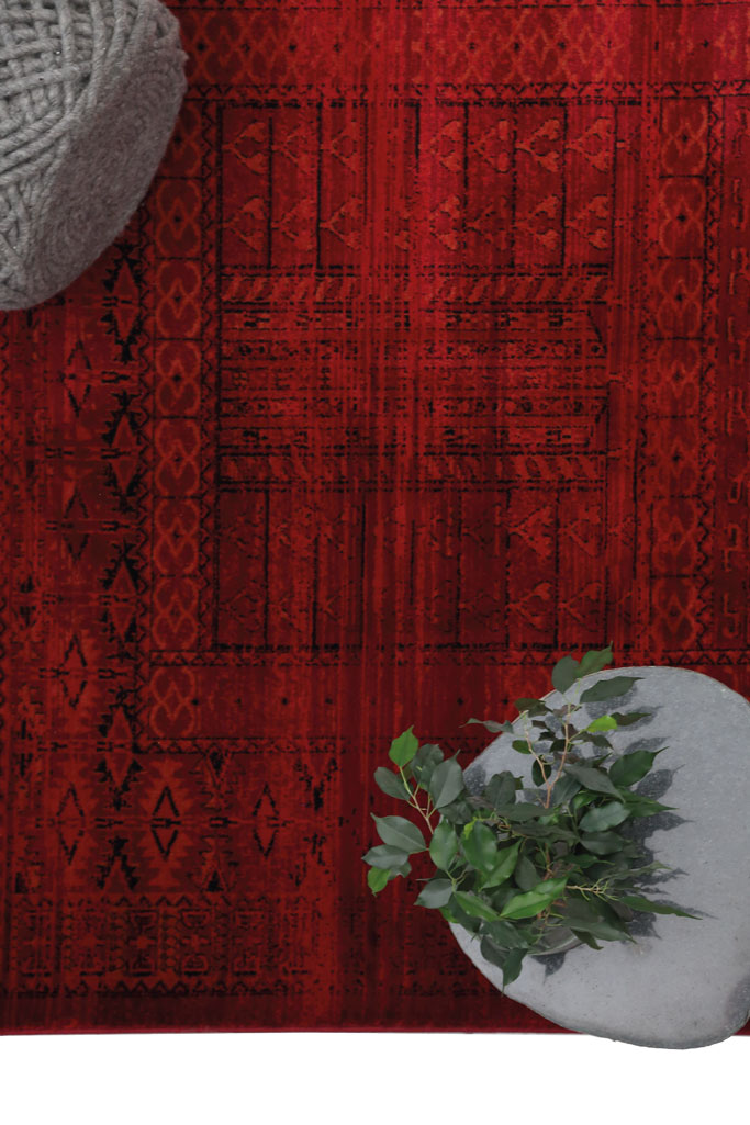 Κλασικό χαλί Afgan 7504H D.RED   - 133 x 190 cm