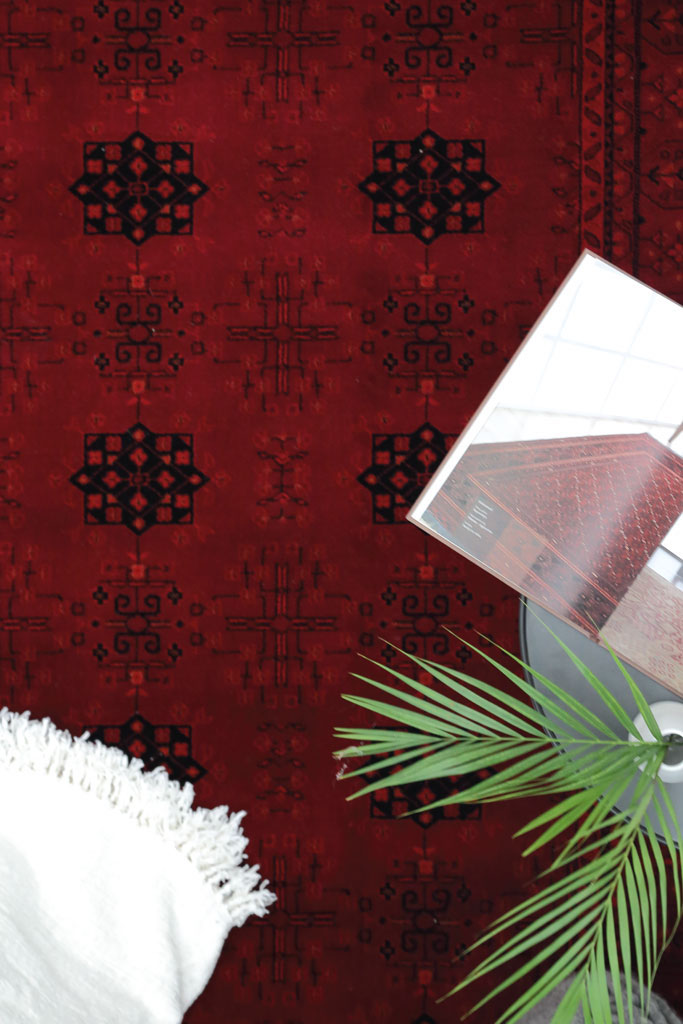 Κλασικό χαλί Afgan 8127A D.RED   - 133 x 190 cm