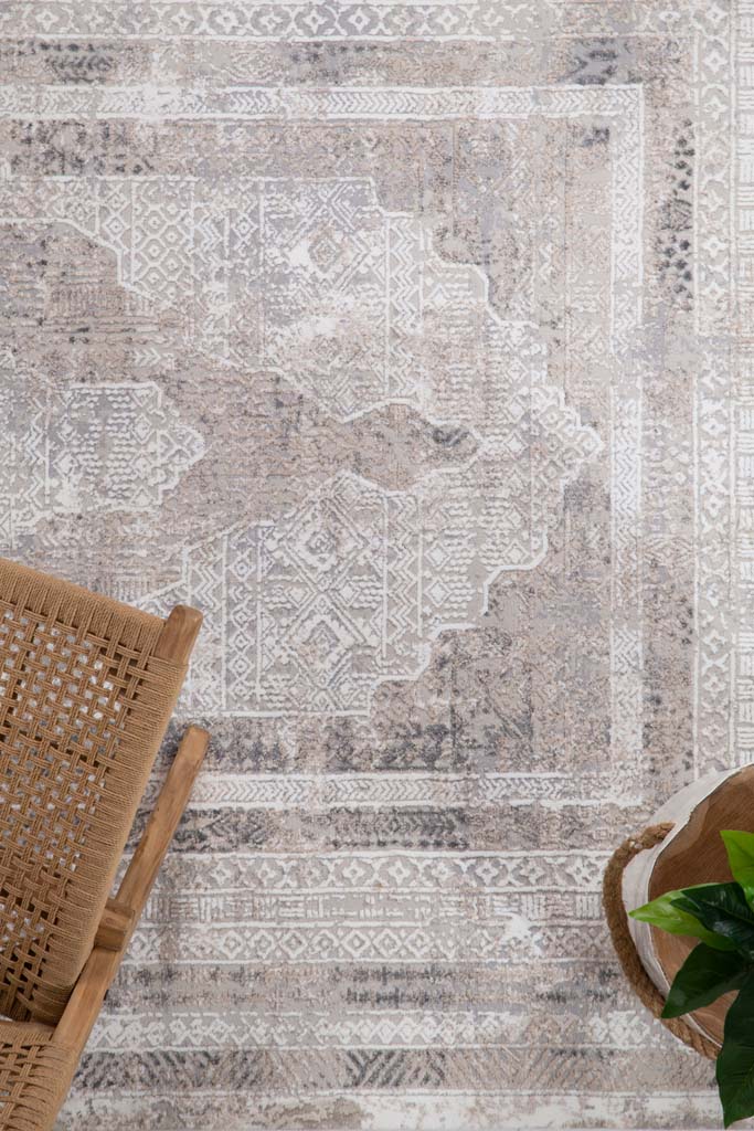 Χαλί Infinity 5915B GREY WHITE   - 140 x 200 cm