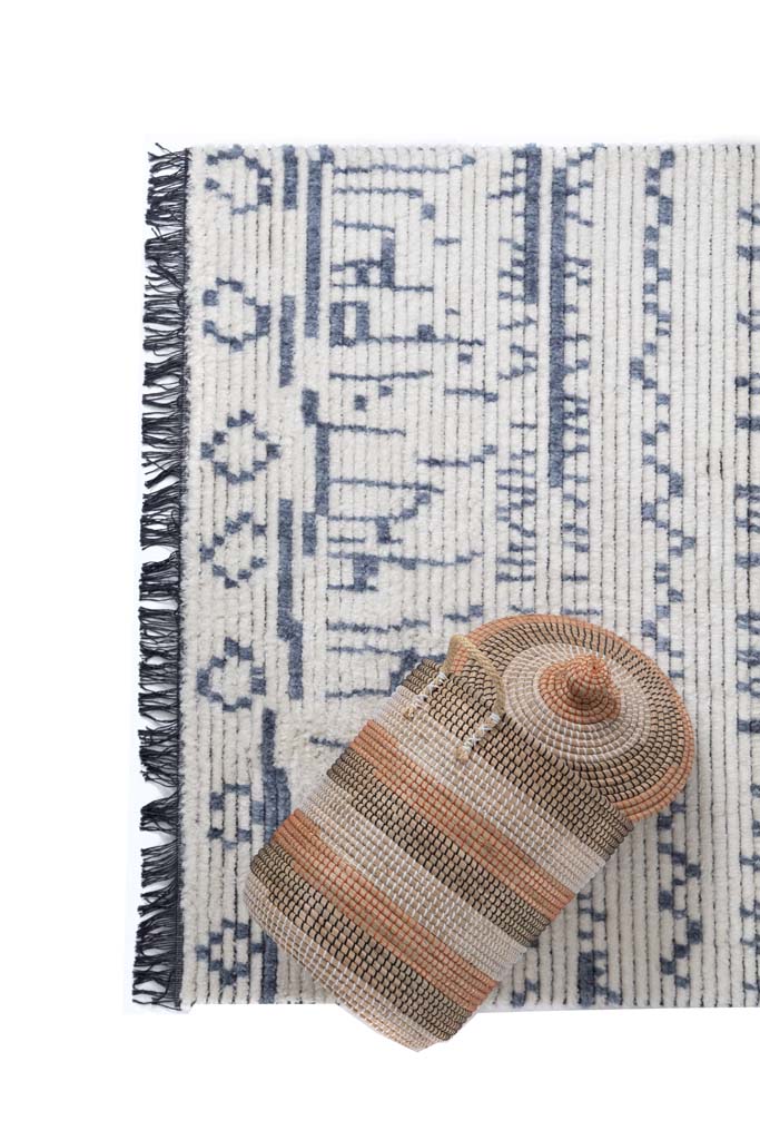 Χαλί Iris 191 CREAM BLUE   - 80 x 150 cm