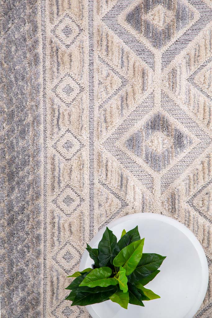 Χαλί La Casa 712B WHITE L.GRAY   - 67 x 140 cm