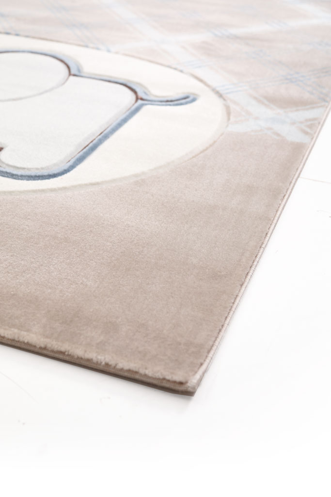 Παιδικό Χαλί Sky 6398A BEIGE L.BLUE   - 80 x 160 cm