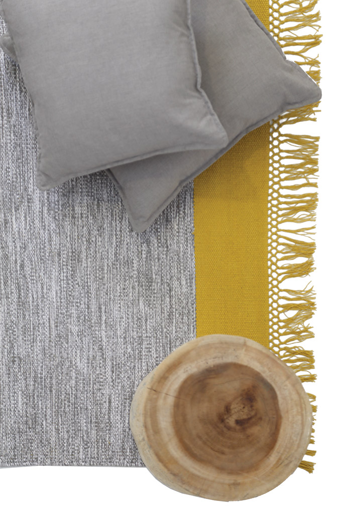 Χαλί Urban Cotton Kilim Flitter Yellow   - 160 x 230 cm