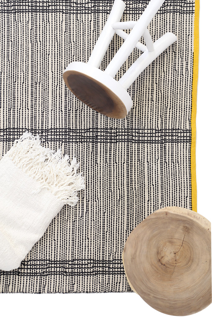 Χαλί Urban Cotton Kilim Marshmallow Old Gold   - 70 x 140 cm