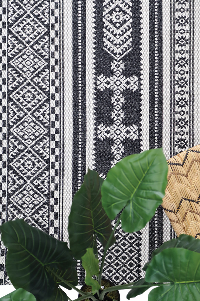 Χαλί Casa Cotton BLACK 22095   - 67 x 200 cm