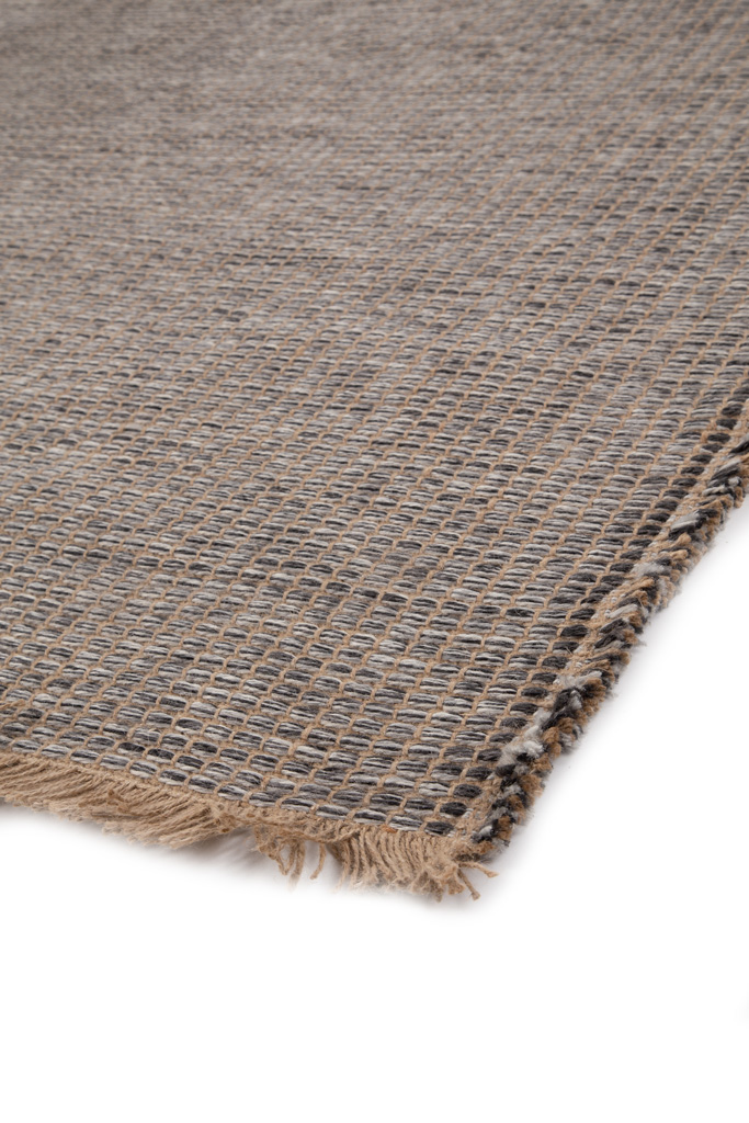 Ψάθα Elise 3652 09 GREY BLACK   - 130 x 190 cm