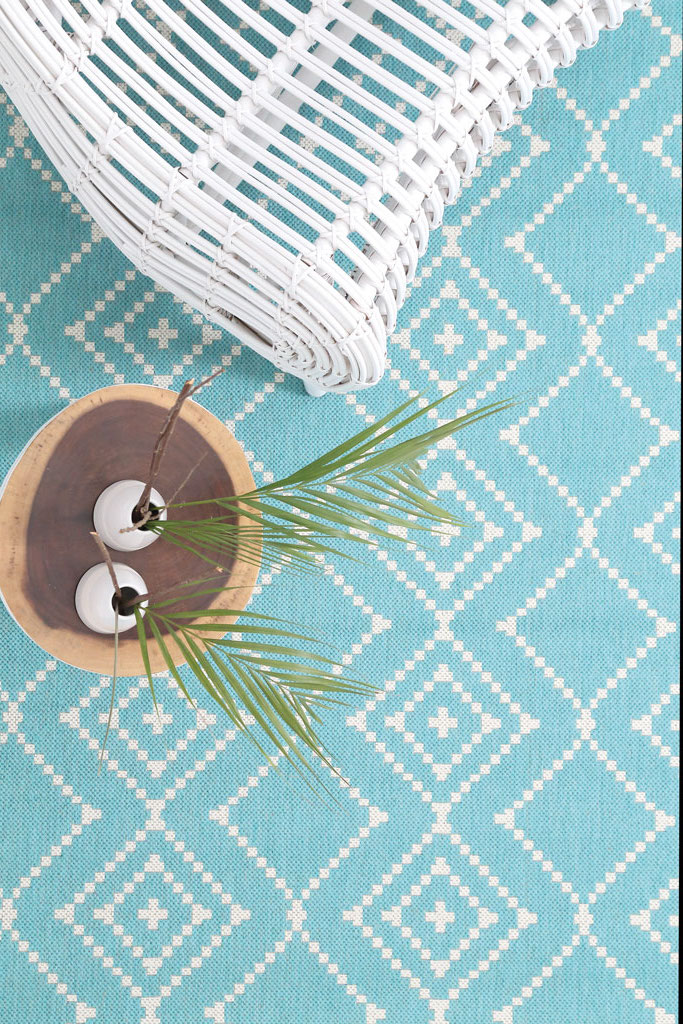 Ψάθα Flox L.BLUE 47   - 67 x 240 cm