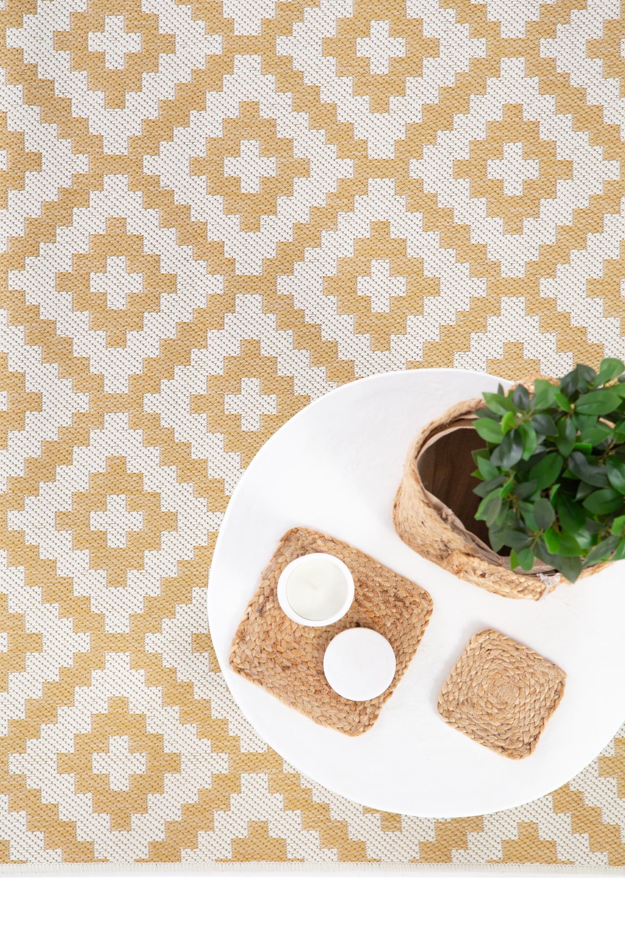 Ψάθα Flox OCHRE 50010   - 160 x 235 cm