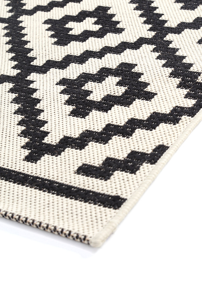 Ψάθα Flox BLACK 721W   - 160 x 235 cm