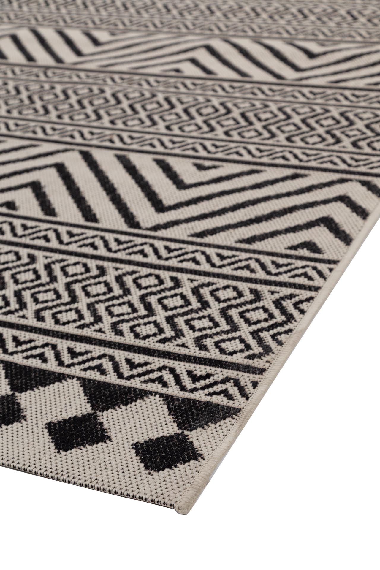 Ψάθα Flox BLACK 7525W   - 140 x 200 cm