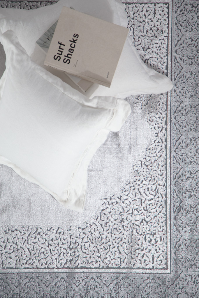 Χαλί Lotus Summer 2929 BLACK GREY   - 200 x 300 cm